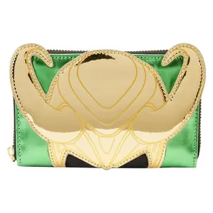 Loungefly Marvel Shine Loki Zip-Around Wallet