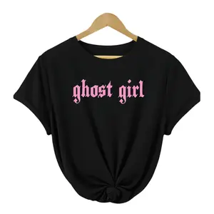Vintage Ghost Girl Tee – Gothic Sarcastic Meme Graphic Shirt for Adult Humor