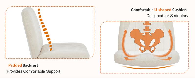 Criss Cross Chair - Armless Desk Chair No Wheels Cross Legged Office Chair Wide Swivel Home Office Desk Chairs, Gift for family Criss Cross Chair - Armless Desk Chair No Wheels Cross Legged Office Chair Wide Swivel Home Office Desk Chairs, Gift for family