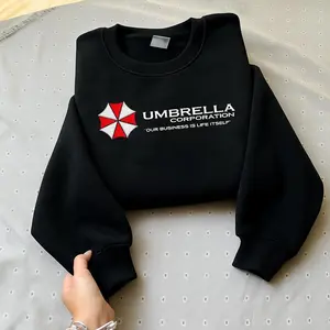 Embroidered Resident Evil Sweatshirt, Leon Kennedy Shirt, Horror Game Merch, Gamer Gift