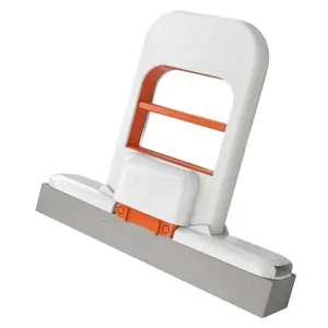 Mini Foldable Desktop Mop Portable Self-Squeeze Short Mop Push-Pull Squeeze Rinse Wet Dry Cleaning Tool Viral Hands-Free Space Saving for Kitchen Bathroom Home Deep Clean