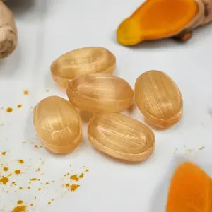 Andy Anand Sugar Free Ginger Turmeric Hard Candy – 50 Pc 7 Oz, Gluten Free, Keto & Vegan, Low Calorie European Gourmet Treat