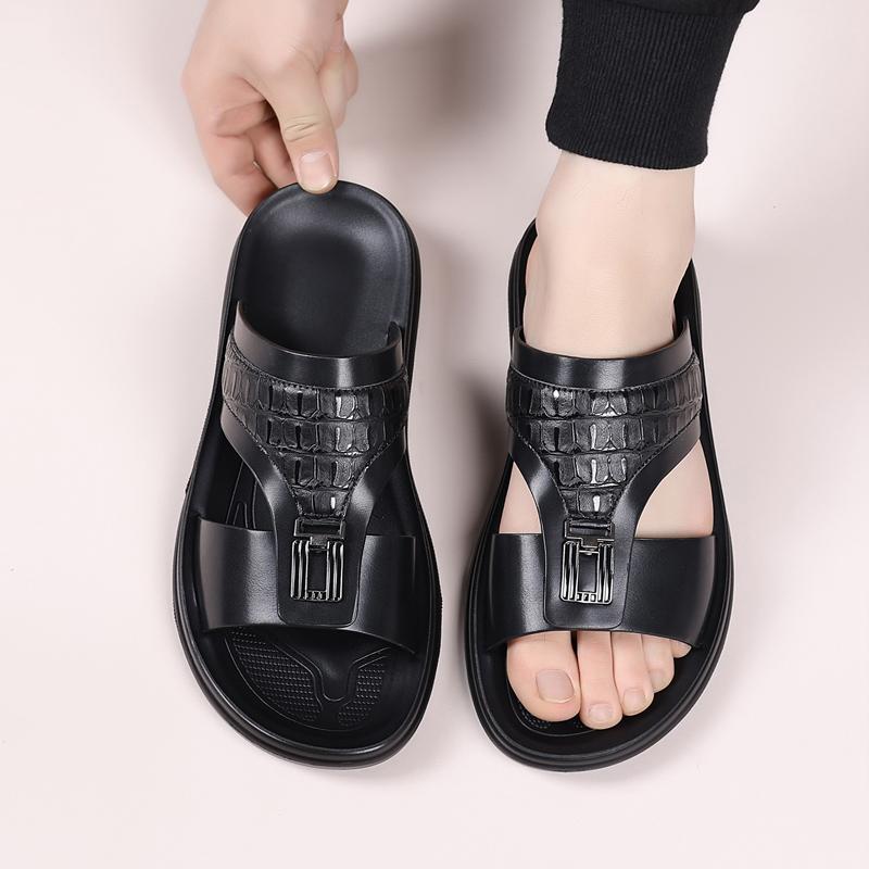 DINAOR Men’s Summer Outdoor Slippers – Casual, Non-Slip, Durable