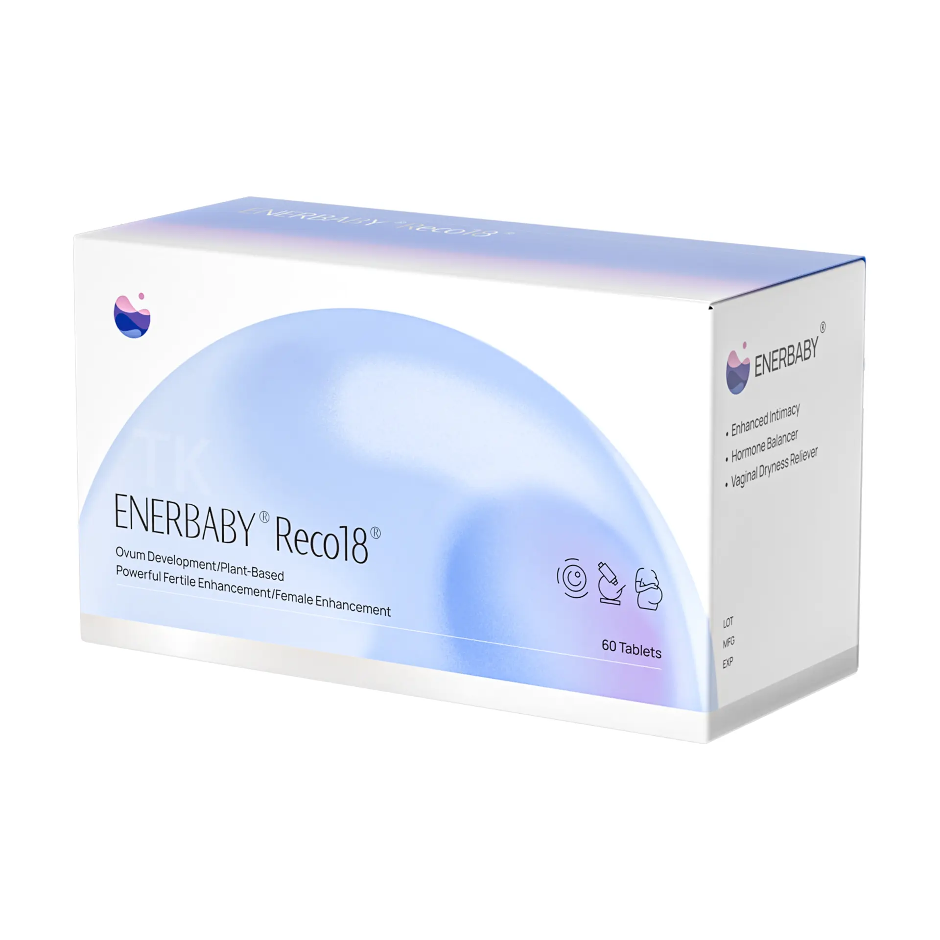 ENERBABY Reco18 Women’s Reproductive Wellness Tablets, Plant-Based Daily Care Formula for Fertility Support, Pregnancy Preparation, Monthly Comfort, Female Balance, and Everyday Nutritional Wellness