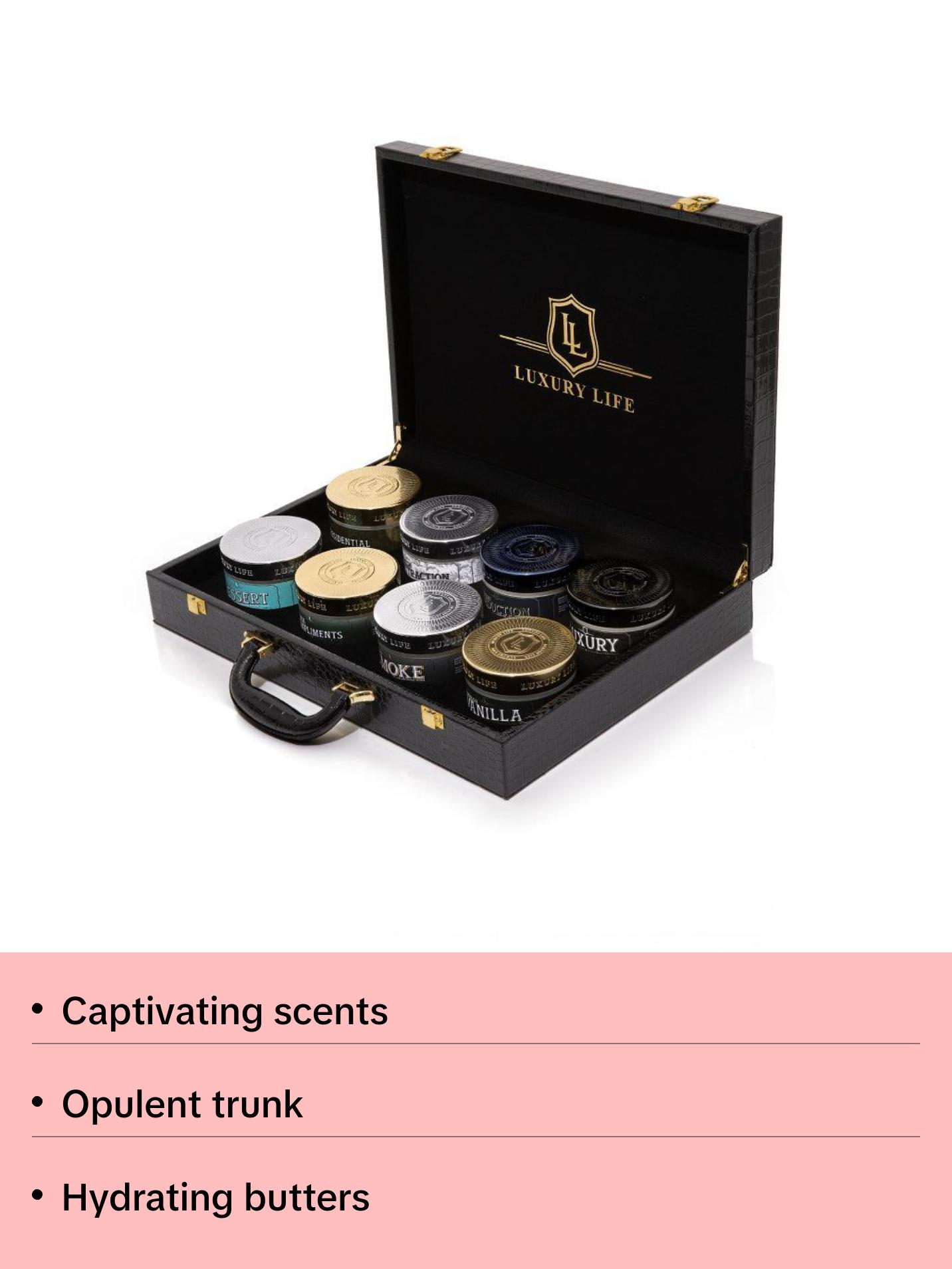 The Luxury Life Trunk Collection: A Symphony of Scents and Elegance Body Care Foam