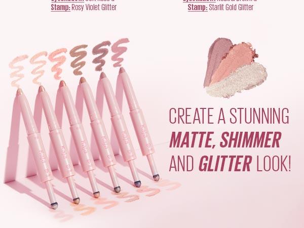 Kaja Wink Dazzle | Dual-ended creamy Eyeshadow Stick with Glitter, 'Aegyo' makeup look, Smudge proof, Creamy & blendable formula, Multi-Stick | Vegan, Cruelty-Free