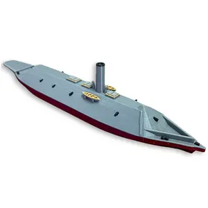 CSS Virginia Ironclad Model Ship 10 Inch Civil War Replica Confederate Navy Warship Historical Naval Decor Military History Gift Collectible Nautical Display