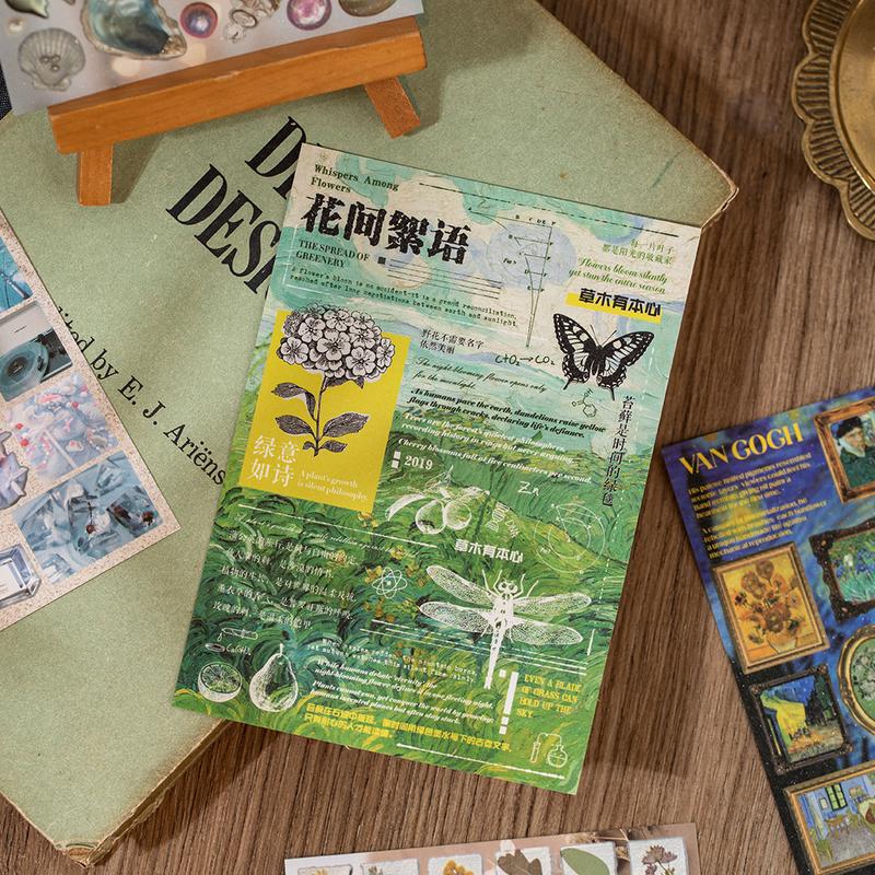 2 Style 30 Sheets Eclectic Y2K Aesthetic Foil Sticker Book - 9 Glossy 9 Matte & 12 Textured Vaporwave Cut-Out Stickers for Journals Scrapbooking Collage & DIY Crafts Tiktokshopstockup