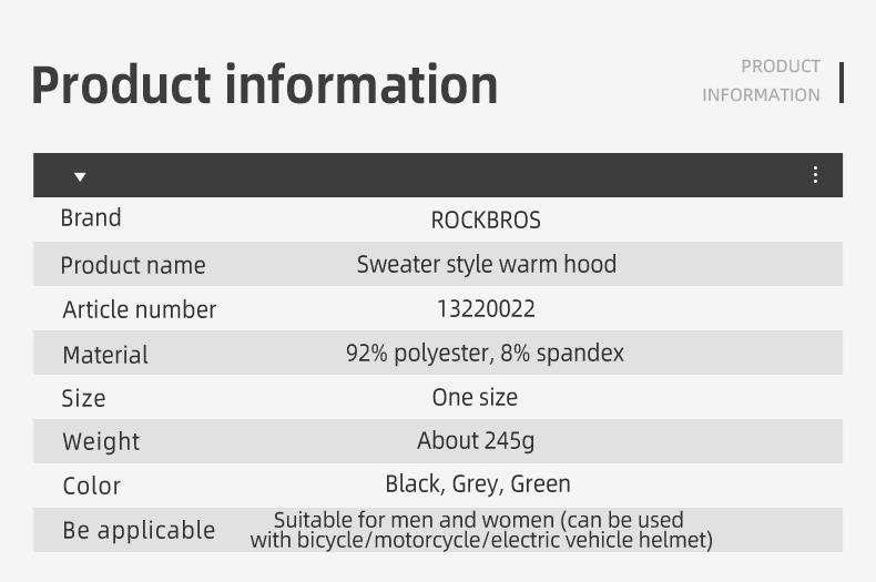 ROCKBROS Unisex Ski Mask for Men Women Winter Balaclava Thermal Fleece Water-resistant Windproof Breathable for Cold Weather