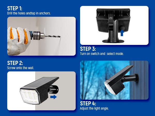 【Spring Glow Up】AUDERWIN Solar spotlights Outdoor 63 LED 3 Lighting Modes, IP65 Waterproof Lighten Yard Garden House Garage Pathway, solar lights for Christmas Decorations, Mother's Day solar walllight 【Spring Glow Up】AUDERWIN Solar spotlights Outdoor 63 LED 3 Lighting Modes, IP65 Waterproof Lighten Yard Garden House Garage Pathway, solar lights for Christmas Decorations, Mother's Day solar walllight