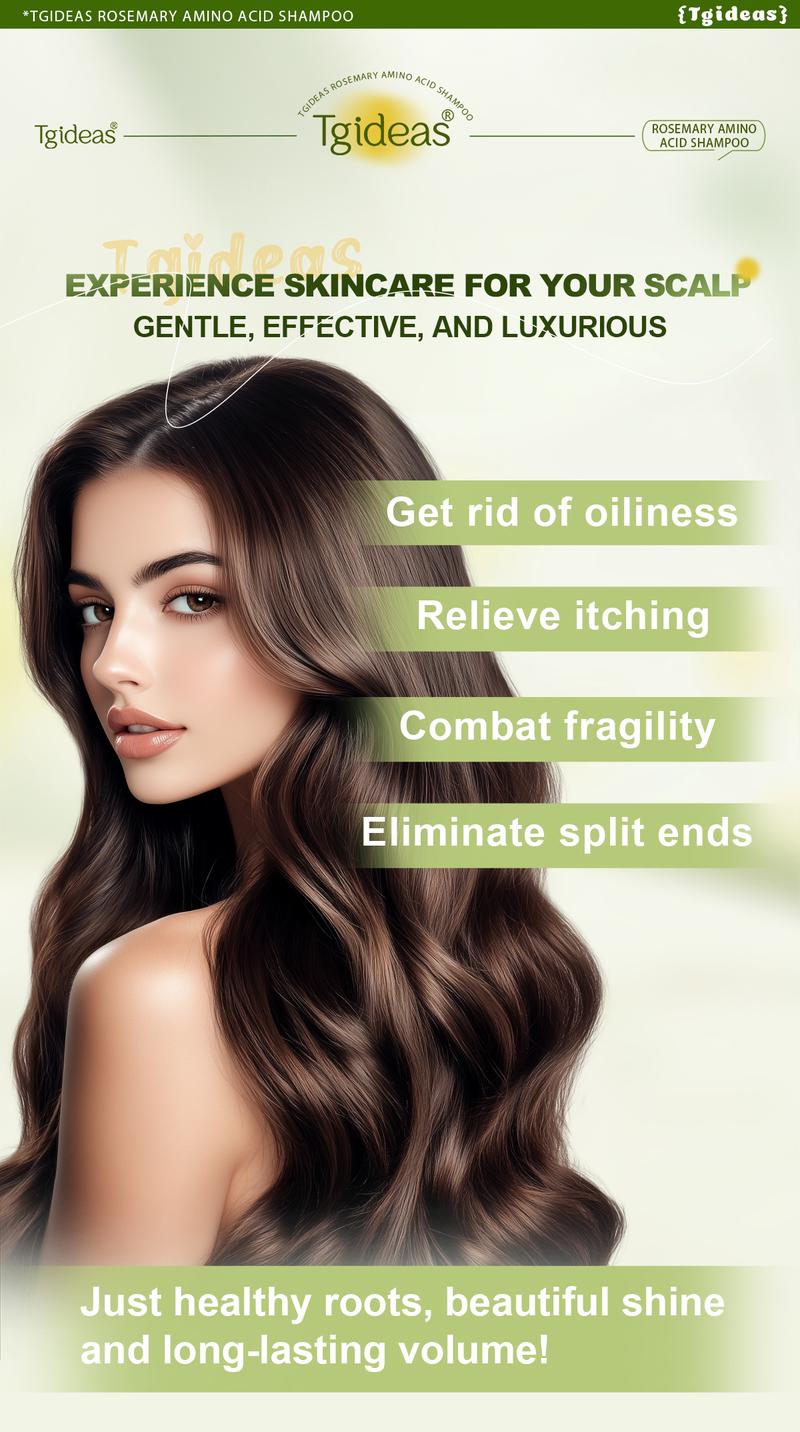 【 Buy 2-Get 2 Free!】Tgideas Rosemary Amino Acid Shampoo 250ML Buy 2 Get 2 Free Anti-Hair Fall Treatment with Silk Amino Acids & Hydrolyzed Protein for Hair Growth and Scalp Cleansing 【 Buy 2-Get 2 Free!】Tgideas Rosemary Amino Acid Shampoo 250ML Buy 2 Get 2 Free Anti-Hair Fall Treatment with Silk Amino Acids & Hydrolyzed Protein for Hair Growth and Scalp Cleansing