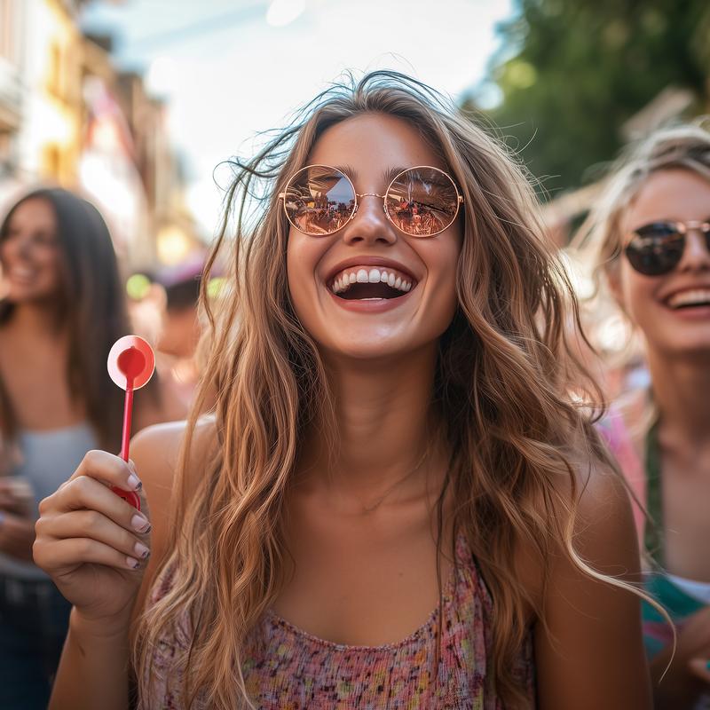 Amos TastySounds Music Lollipops – Sugar-free heart-shaped candies with bone conduction music tech | K-pop inspired Strawberry, Blueberry, Watermelon, Blackberry Fallontonight lollipop star