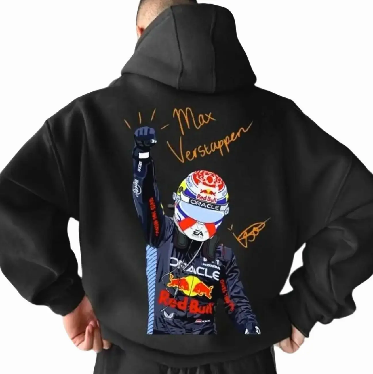 Max #Verstappen Back Print Motorsport Racing Hoodie, 90s Car Shirt Menswear Top, Unisex Graphic Tee, Sweatshirt, T-shirt, Trendy Best Gift