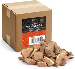 Camerons Products Smoking Wood Chunks (Apple) ~ 5 Pound Box 420 cu. in. - Kiln Dried BBQ Large Cut Chips- All Natural Barbecue Smoker Chunks for Smoking Meat