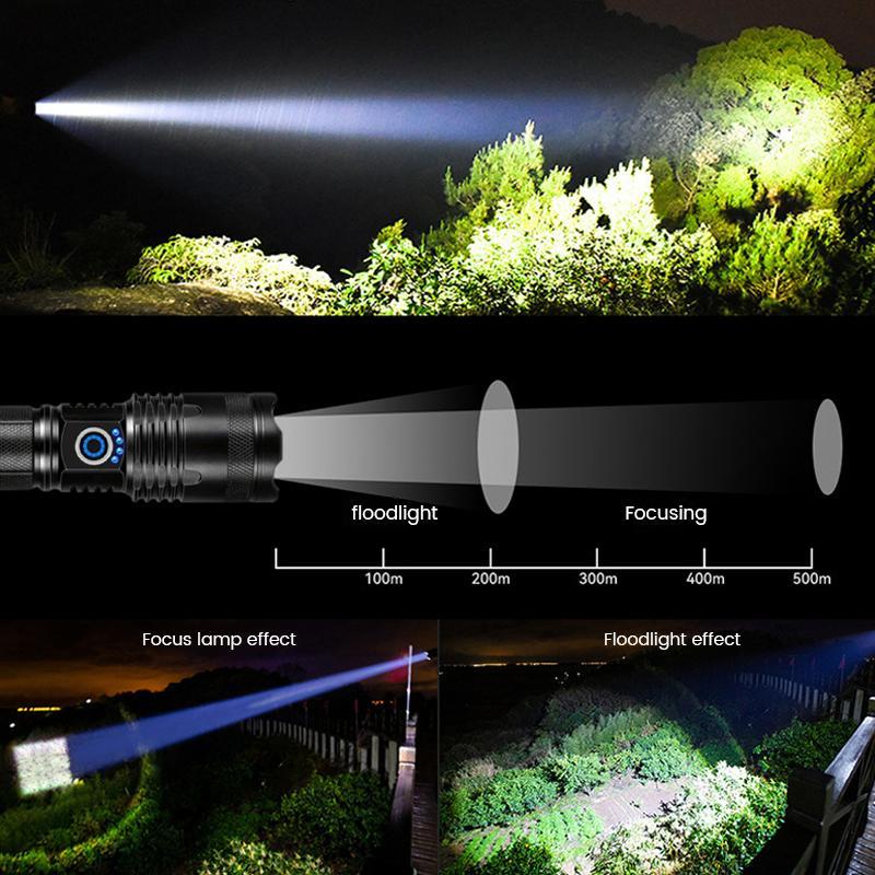 Rechargeable LED 90,000 High Lumens Flashlights,2 Pack Super Bright Flash Light with Cob,3 Modes Waterproof Powerful Flashlight for Home,Camping