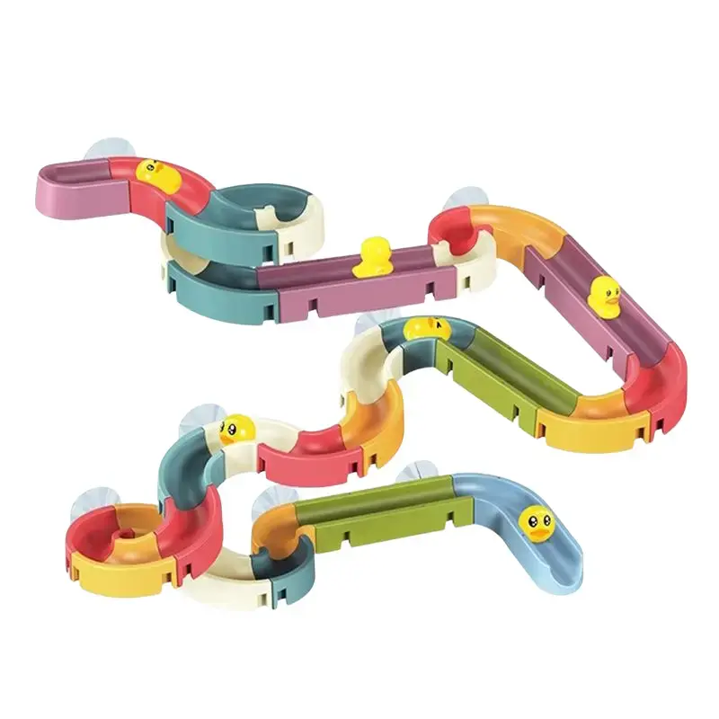 DIY Duck Slide Bath Toys , Wall Track Building Set  Fun DIY Kit Birthday Gift for Family and friends