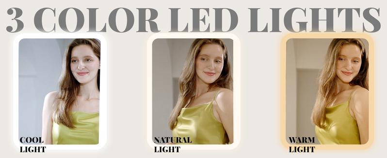 [Valentine's Day gift]LHBCRAFT Jewelry Armoire, Mirror Jewelry Cabinet Standing, jewelry organization, jewelry armoire, Mirror with Storage, Mirror Cabinet Cosmetic Organizer Box