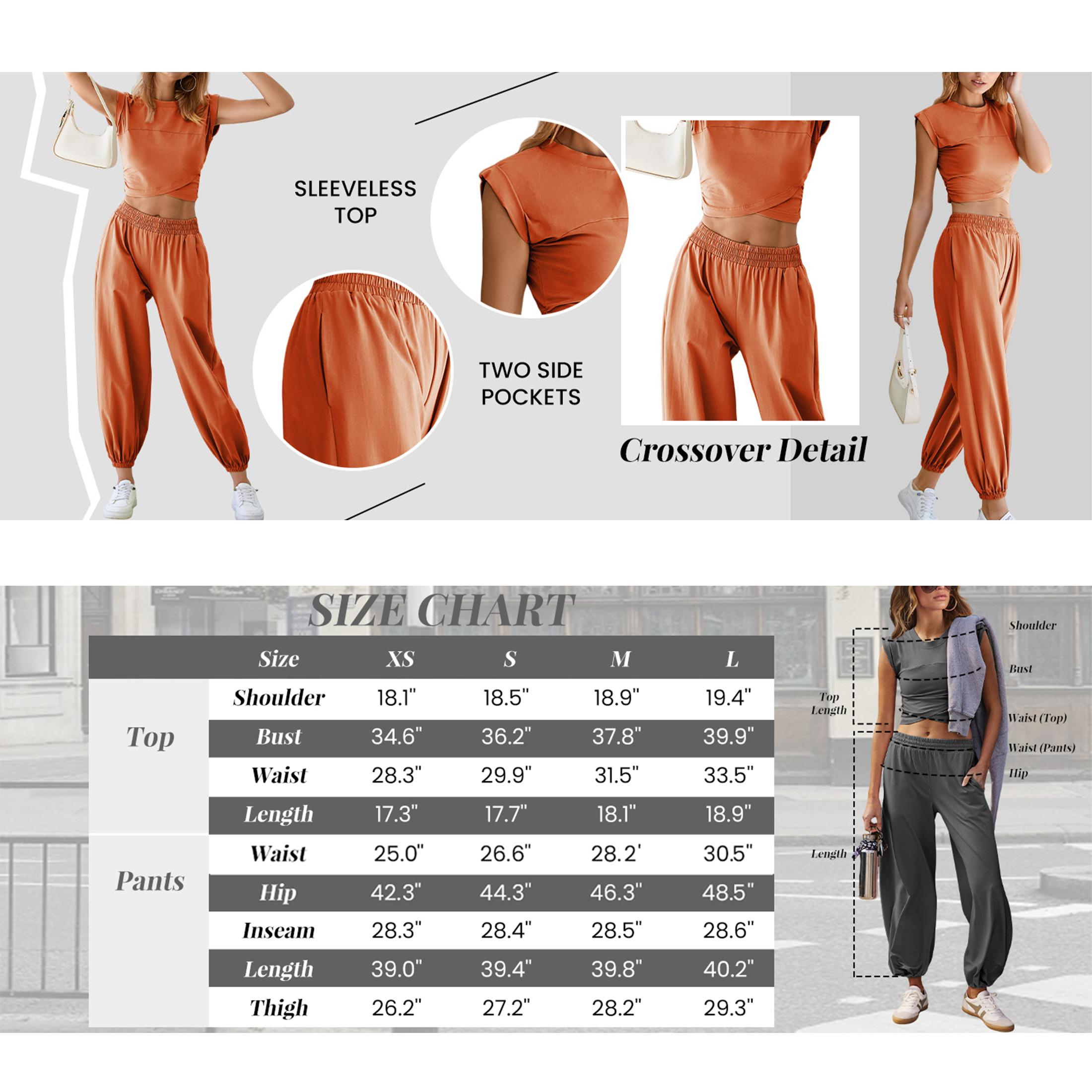 WoodBerry Women's Two-Piece Lounge Sets Workout Cropped Top Tee High Rise Sweatpants Outfits Casual Sweatsuits Suit Athletic Tracksuits With Pockets