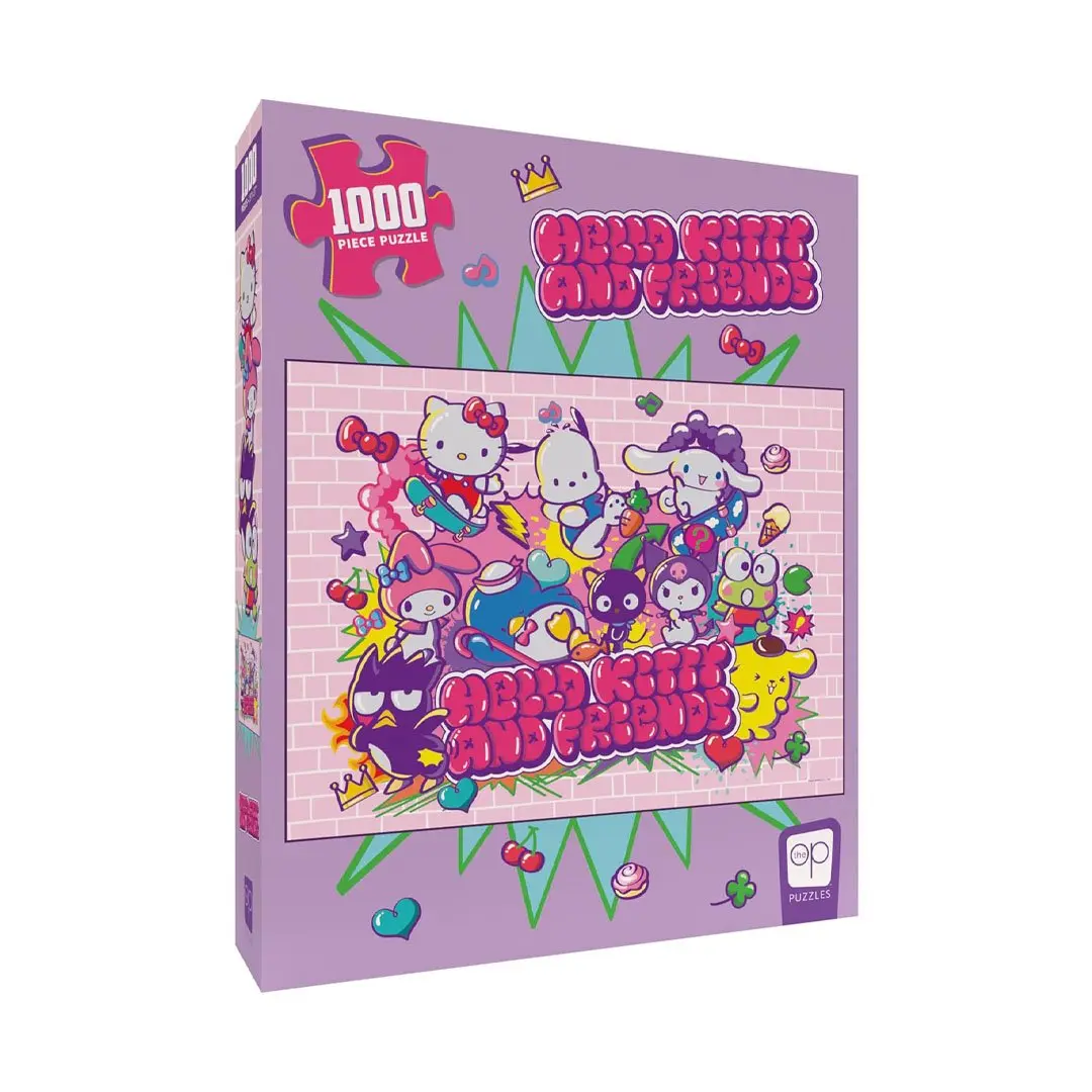 USAopoly Hello Kitty and Friends - Tokyo Skate 1000 Piece Puzzle, Puzzle Game, Creative Puzzle