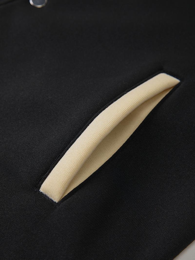 Men's Baseball Jacket Polyester Durable Wind-Resistant Orange & Apricot Colorblock Money, BOY, Rabbit, "$" Graphic Varsity Coat Y2K Vintage Retro Classic Old-School Casual Sports SWAG Streetwear Light Fleece-Lined Winter Jacket Trendy Gift for Boyfriend