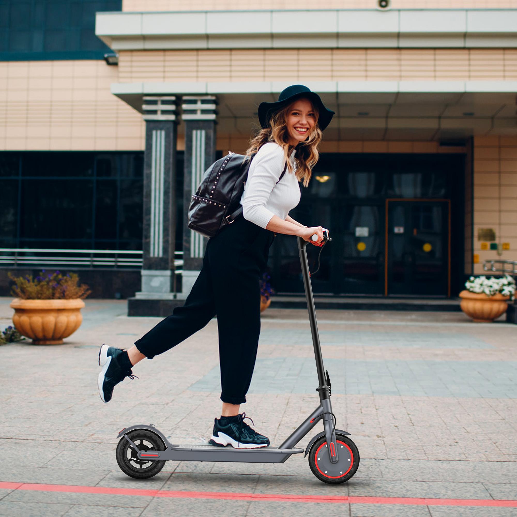 Parent Must-Have! 8+ Electric Scooter 350W Power 19Mph +12-18 Miles Range! Solid Tire + Dual Brakes= SafeFun! Folding + Cruise Control for Family Outings!#KidsElectricScooter