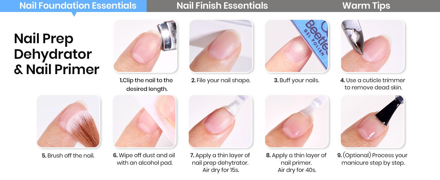 Beetles Gel Polish Set - Top Coat, Base Coat, Nail Dehydrator & Primer, Nail Glue, Peel Off Base Gel, Builder Gel, Liquid Latex, Cuticle Oil  Cosmetic Acrylic  Manicure  Fall Nail Halloween Nail Black Friday Winter Nail Christmas Gift