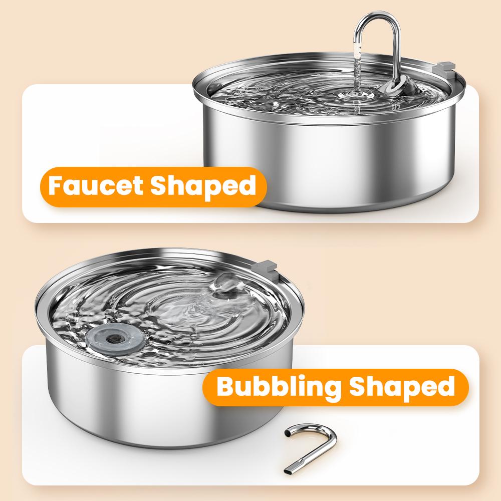 oneisall Dog Water Fountain for Large Dogs with 3  Filters, 6L Stainless Steel Dog Fountain,Ultra 35dB Quiet,Wide Drink Area for Large Dogs Cats and Multi-Pet Home drinking water bowl, automatic water feeder, stainless steel bowls, automatic water bowl