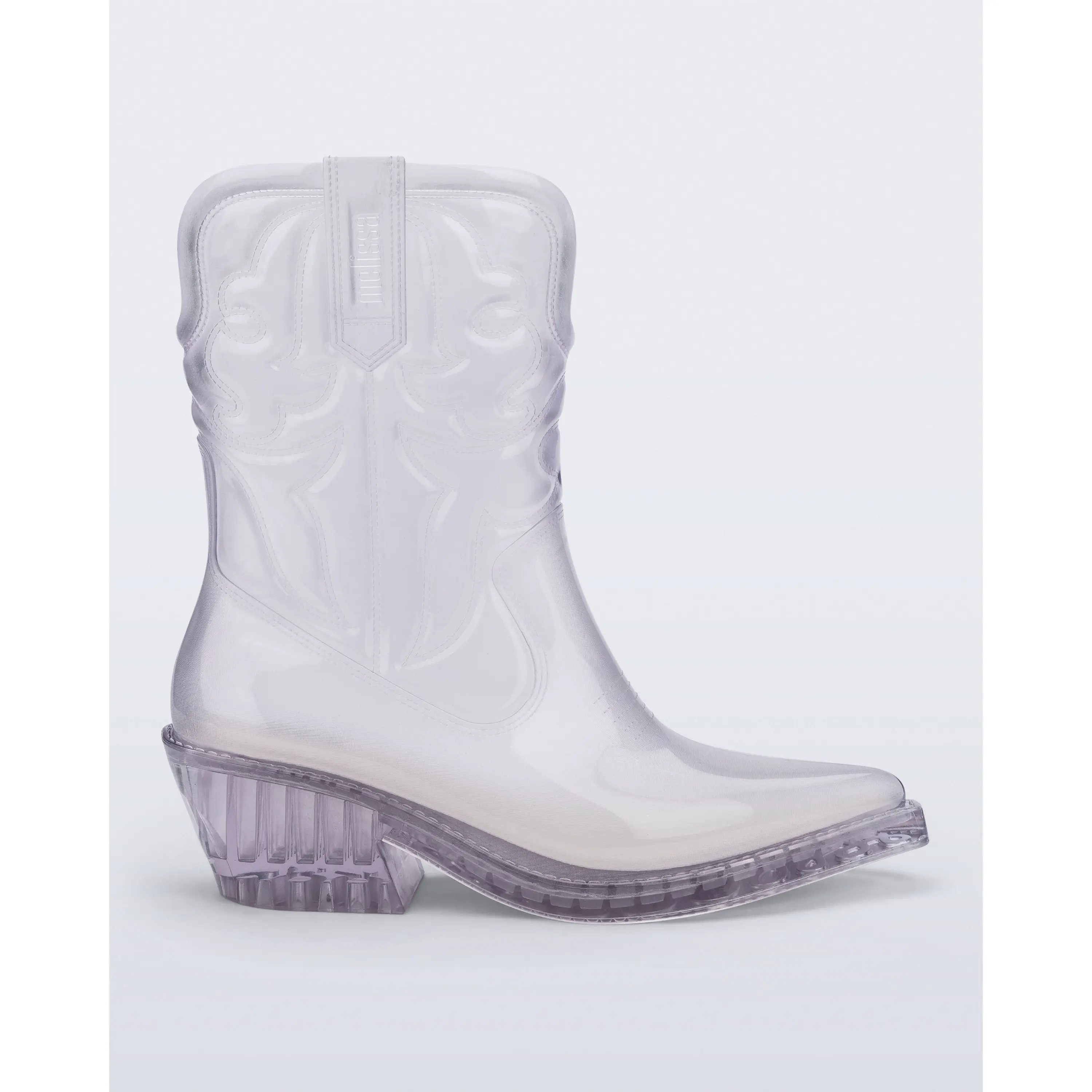 Women's Melissa Texas Slip-On Cowboy Jelly Boots - Leather-Look Upper, American Traditional, Cowboy Aesthetic, Rodeo Outfit Inspo, Party Western Footwear