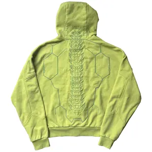 Zero Hoodie Long Sleeve Stylish Wear for Anime Fans Fashion Streetwear Menswear with Unique Hexagon Design on Back
