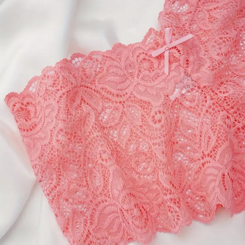 Breathable lace underwear set of 18 pieces that is soft, elastic, and non-constricting.Thanksgiving Christmas Gifts Multi Colors Daily Seamless Comfortable Lace Panties Women's Basic Simple Casual Underwear Briefs Travel