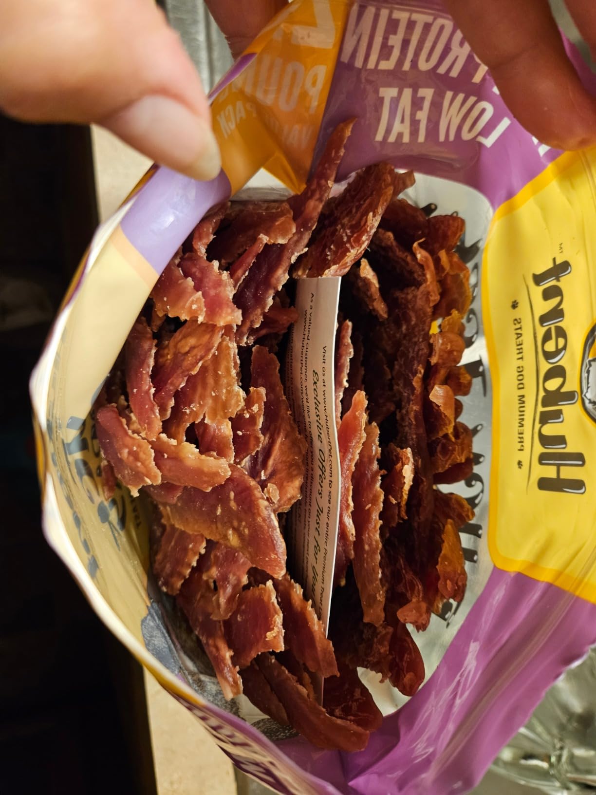 Hubert Duck Jerky Dog Treats – Real Duck Breast, High Protein, Low Fat, Duck Jerky chew, Healthy Snacks for Small to XL Breeds, Long-Lasting Chews | 2.5 Lbs Bulk Pack