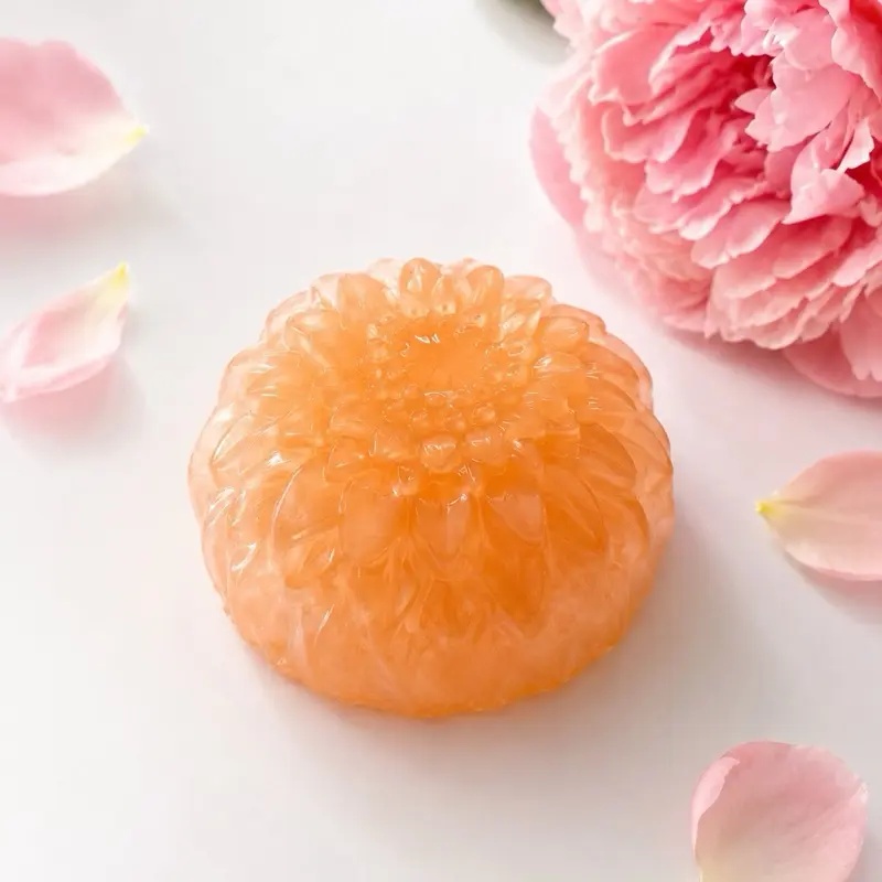 Handmade Decorative Peony Soap, Floral Artisan Soap for Home Decoration & Gentle Skin Cleansing