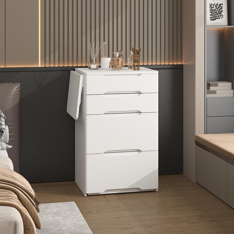 FUFU&GAGA 4 Types Makeup Vanity Desk with 3-Lights Mirror and Drawers for Makeup Equipped with Stool