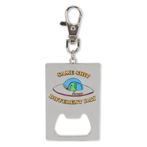 Same Shit Different Day Keychain Bottle Opener (Silver)