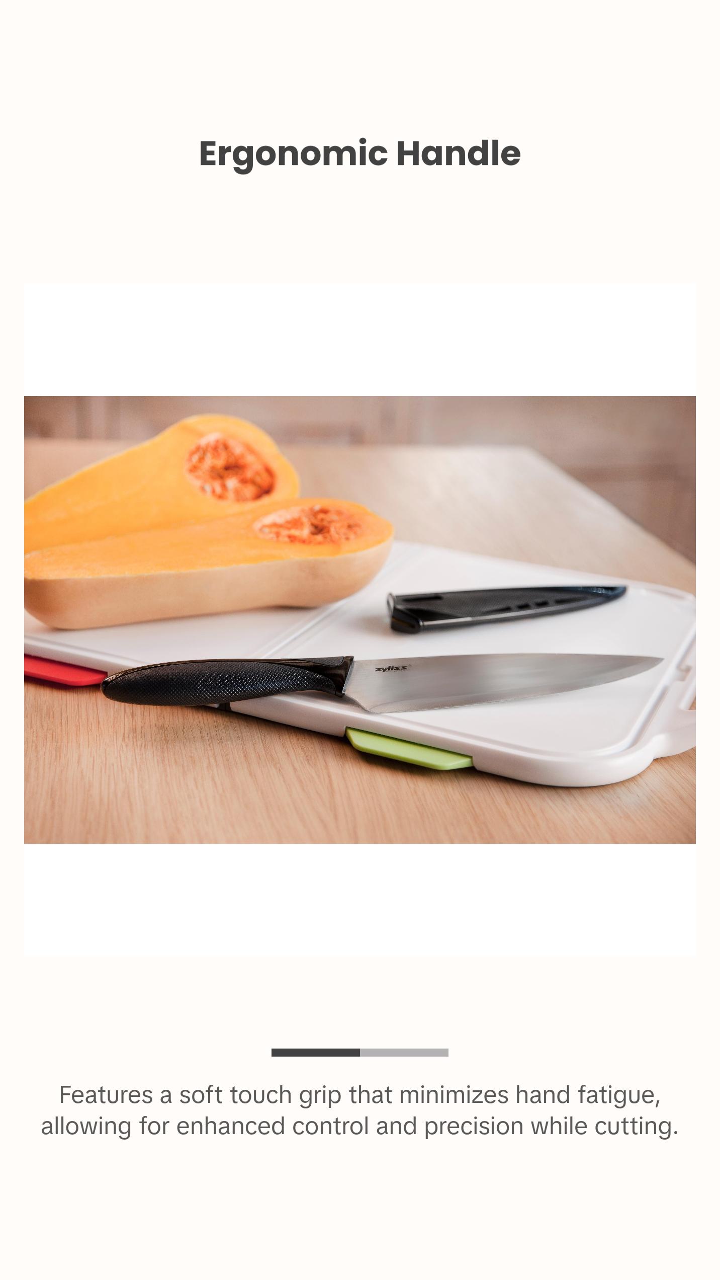 Zyliss Chefs knife with sheath stainless steel blade