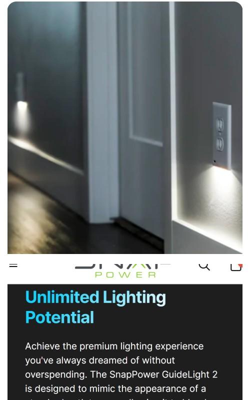 GuideLight - Automatic on/off Pathway and Accent Lighting Outlet Cover