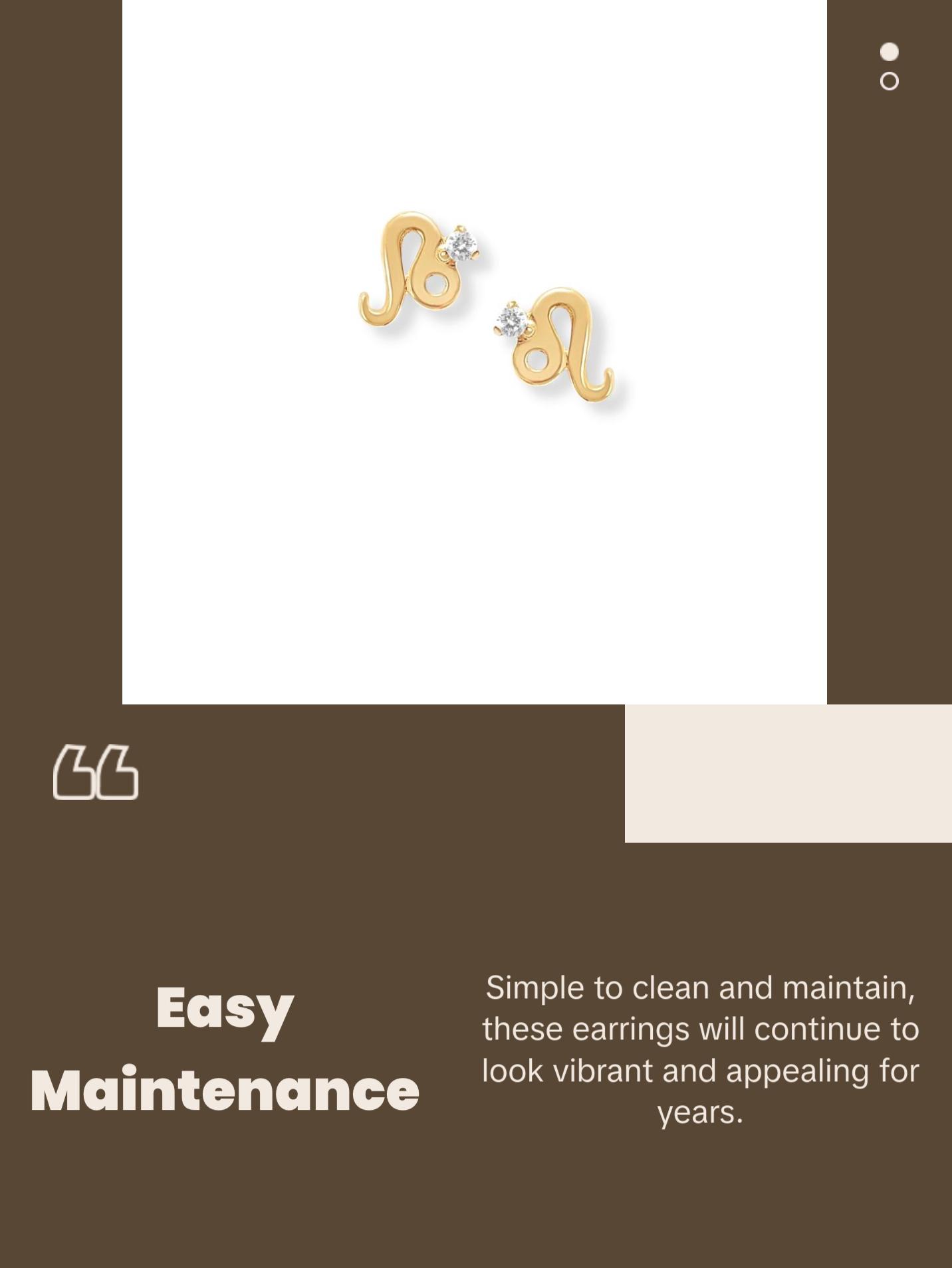 Harper Ray Zodiac Sign Post Earring - Astrology Studs