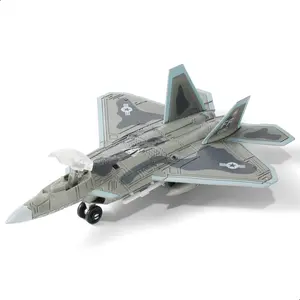 1/100 Scale F-22 Raptor Fighter Jet Quick Build Model Kit – 22-Piece DIY Military Aircraft Assembly Toy with Display Stand, Collectible Aviation Gift for Kids and Adults