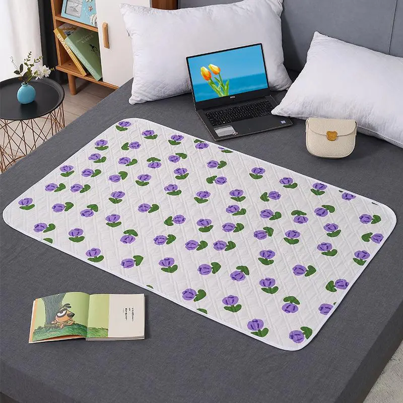 Washable Bed Pad, Reusable Waterproof Mattress Cover, Bed Mattress Protector, Bedding Protector for Elderly, Teens and Menstrual Use