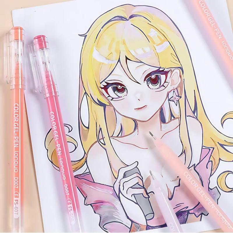 Vibrant gel pen sets (45/72/99/168 pens) with case. Perfect for diaries, cards, DIY, drawing, graffiti, scrapbooking—versatile art supplies.