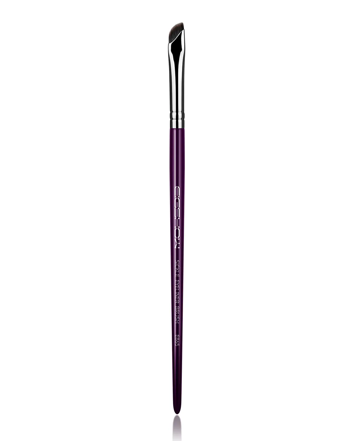 EIGSHOW Sickle Eyeliner Brush, Fine Eyeliner Brush, Gel Liner Winged Makeup Brushes for Precision liner Eyebrow Eyeshadow (E865Purple)