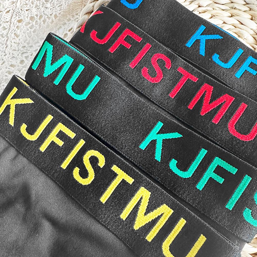 12/8/4 Pack Men's Boxer Briefs - Solid Color with Fine Stripe Design, Men's Long Boxer Briefs (Breathable Polyester Blend, Comfortable Fit, Machine Washable, Random for Teens and Adults) - KJFISTMU Basketball and Cycling Protective Denim