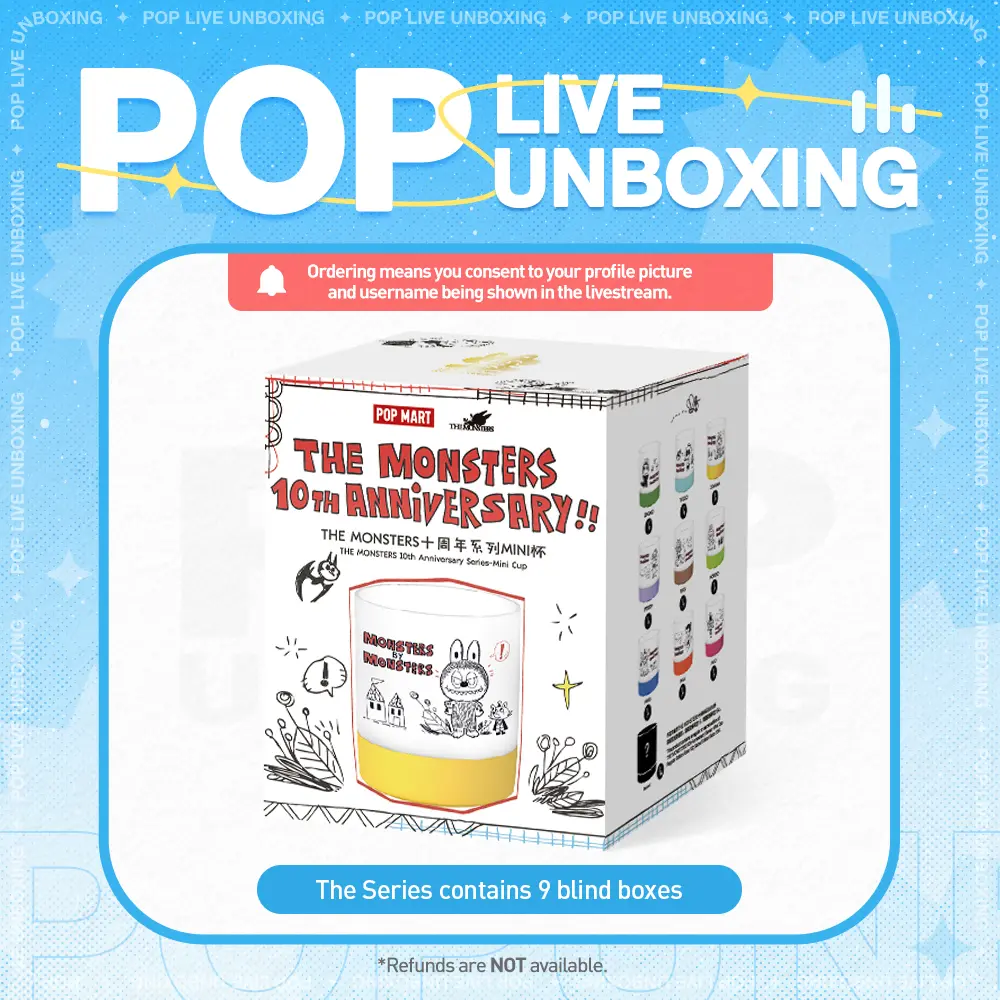[POP NOW]THE MONSTERS 10th Anniversary Series Mini Cup Blind Box POP MART
