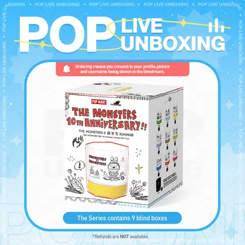 [POP NOW]THE MONSTERS 10th Anniversary Series Mini Cup Blind Box POP MART