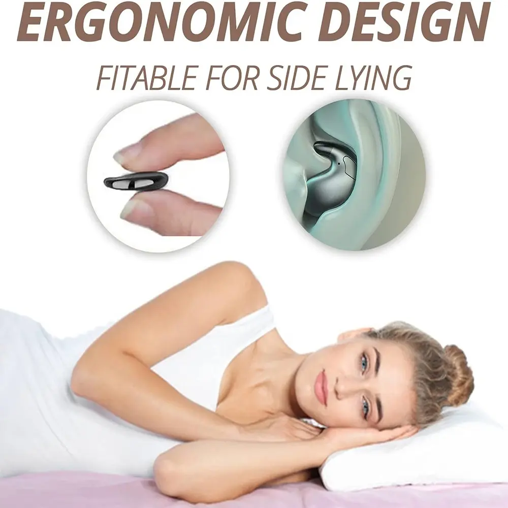 INSONIXN Wireless In-Ear Sleep Headphones, Waterproof, ANC Active Noise Cancellation, Ergonomic Ultra-Slim Earbuds, HIFI Sound, Cable Management, for Side Sleepers, Bluetooth Audio Electronic Headset,back to school,back to school haul
