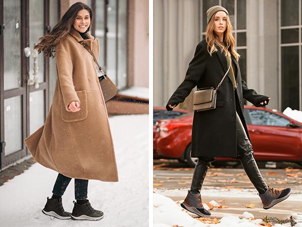 Dream Pairs Waterproof Lace-Up Winter Sneaker-Booties – Warm Faux-Fur, Anti-Slip Sole, Street-Style Look