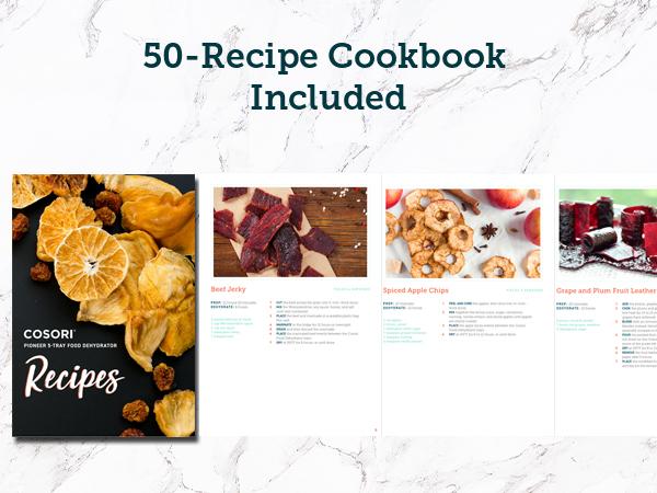 COSORI Food Dehydrator – 5 BPA-Free Trays, 48H Timer, 165°F Control, Perfect for Jerky, Fruit, Herbs, Meat, Veggies & Dog Treats. Recipe Book