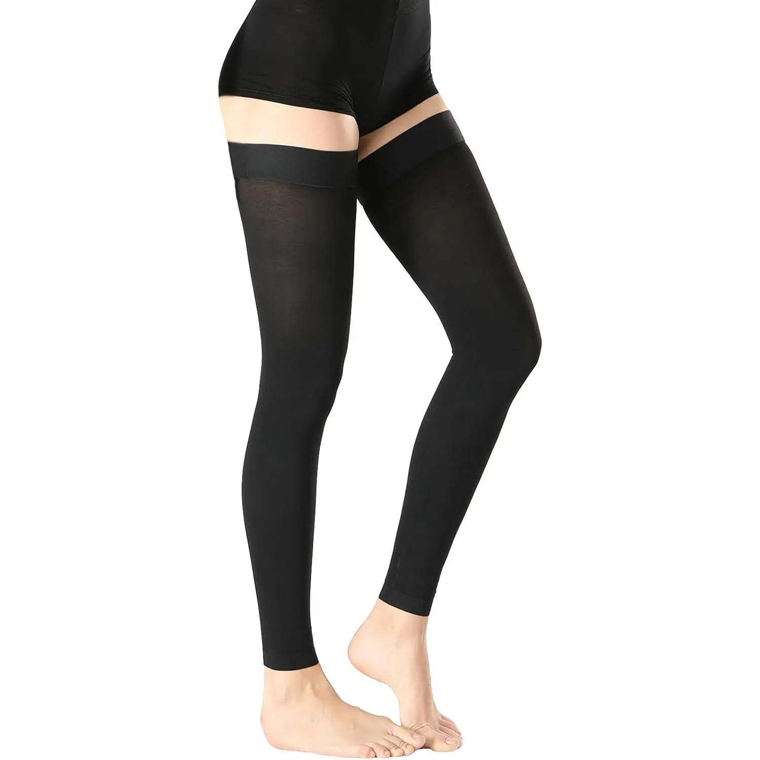 20-30 mmHg Thigh High Medical Compression Stockings for Women - Silicone Dots Band, Compression Leg Support, Athletic Wear for Pain & Tiredness Relief, Ideal for Flight Travel, Leg Pain Relief, Tired Legs Relief