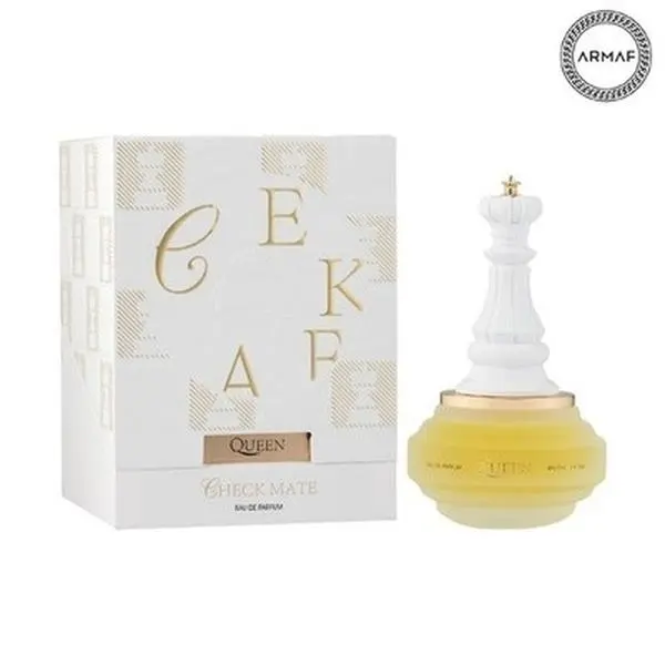 Armaf Checkmate Queen Eau de Parfum for Women, Long-Lasting Floral Woody Fragrance with Tuberose, Fig & Sandalwood, 3.4 oz / 100 ml, Floral Women's Fragrance, 100Ml, Daily Wear, Sweet Wood, 3 To 3.9 Fl Oz, Single Item, Coconut, Fruity, Powdery, Spicy