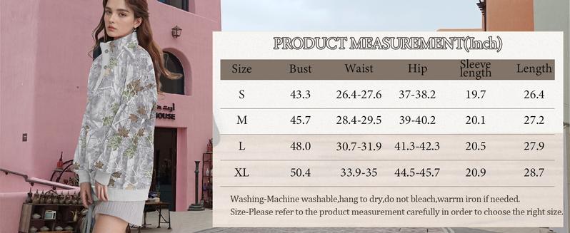 Soesdemo Fleece Lined Camouflage Hoodie for Women – Long Sleeve Apricot Knit Pullover with Mock Neck and Buttons, Oversized Fall Sweater Top – Crewneck Sweatshirt Womenswear